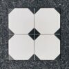 płytki patchwork oktagonalne OXFORD NEGRO 33,3x33x3 gat.1