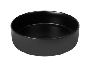 umywalka nablatowa czarna okrągła OLTENS LAGDE 35,5 cm