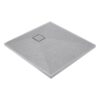 DEANTE brodzik granitowy kwadratowy 90x90 cm CORREO szary metalik